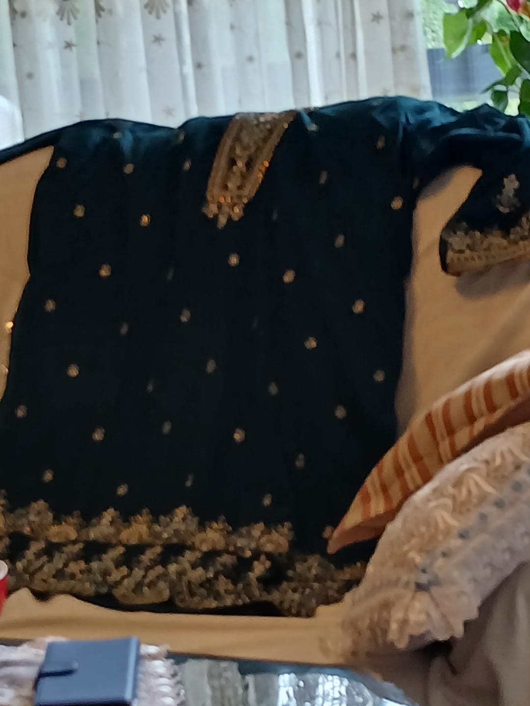 Customer photo review of Plus Size Women's Wear Cotton Casual Wear Shalwar Kameez Dupatta Dress Ready Made Printed Worked Pakistani Indian Salwar Kameez Plazzo Suits