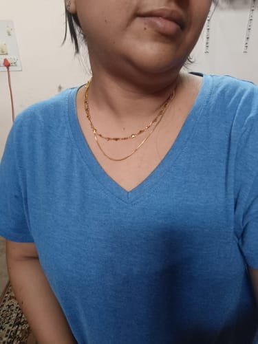 Customer photo review of Love Embrace Two Layered Necklace