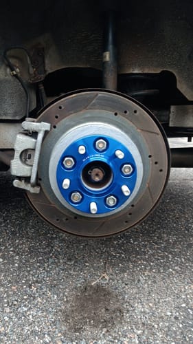 Customer photo review of 5x4.5 1 inch Wheels Spacers For Infiniti G35 G37 Hubcentric