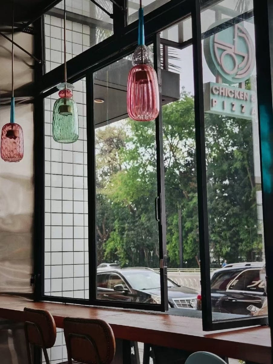 Customer photo review of Olivia Colorful Candy Pendant Light
