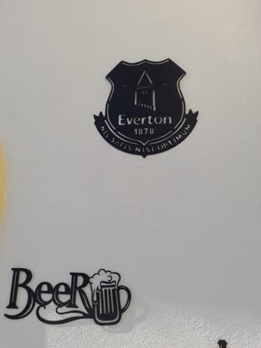 Customer photo review of Everton F.C. Crest Metal Wall Art