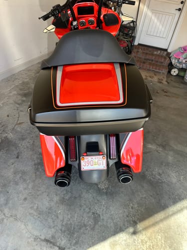 Customer photo review of HR3 Detachable 2 Up Pack Mounting Luggage Rack For Harley Tour Pak Touring FL 2014-2023 Road King Street Glide Road Glide