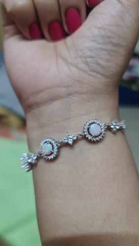 Customer photo review of Silver Sparkling Chic Bracelet