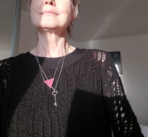 Customer photo review of The Resistance Necklace