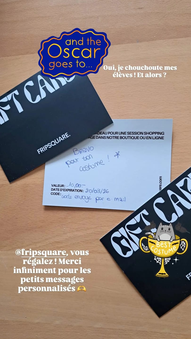 Customer photo review of Carte cadeau