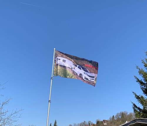 Customer photo review of Fahne inkl. Druck