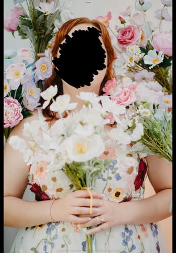 Customer photo review of Pastel Silk Flowers