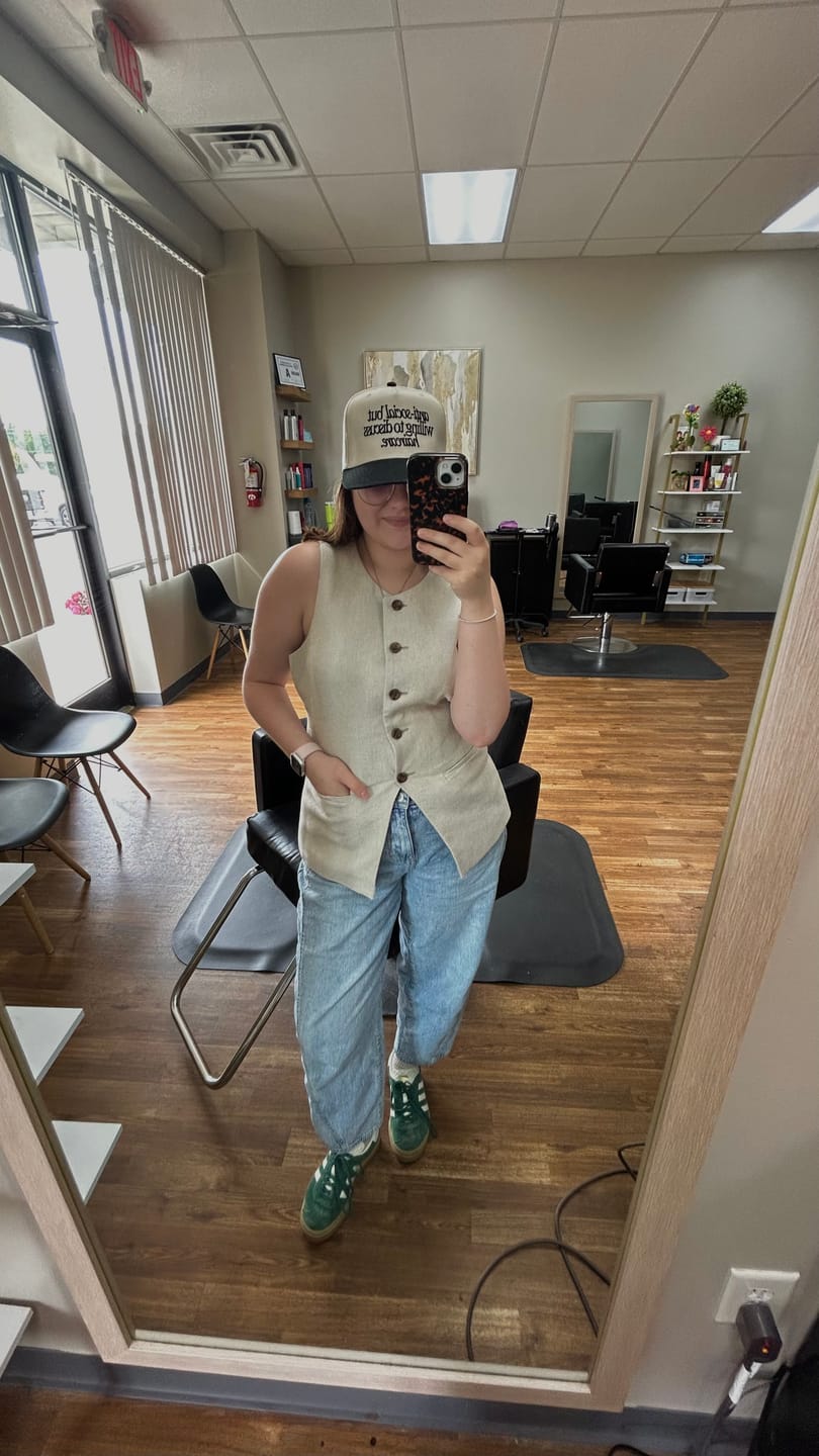 Customer photo review of Anti-Social but willing to discuss - Trucker Hat