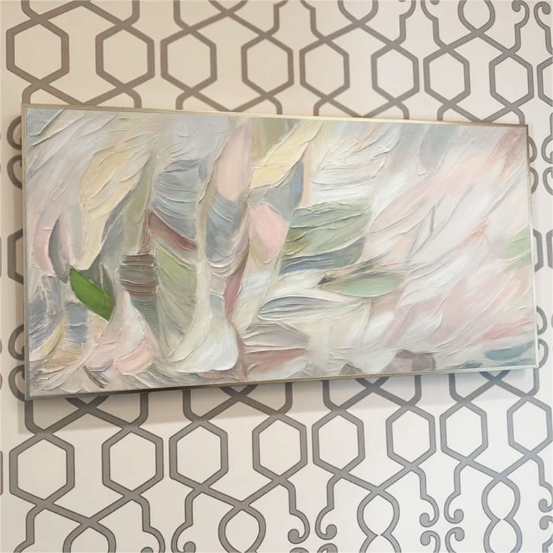 Customer photo review of Abstract Textured Painting Canvas #AT044