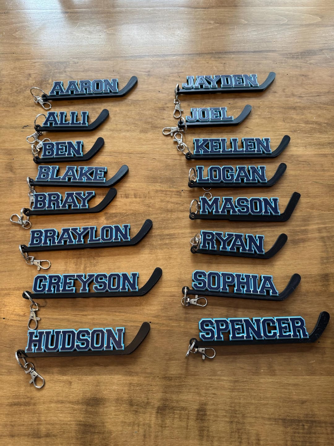 Customer photo review of Personalized Hockey Bag Tag | Team Gift & Player Bundle