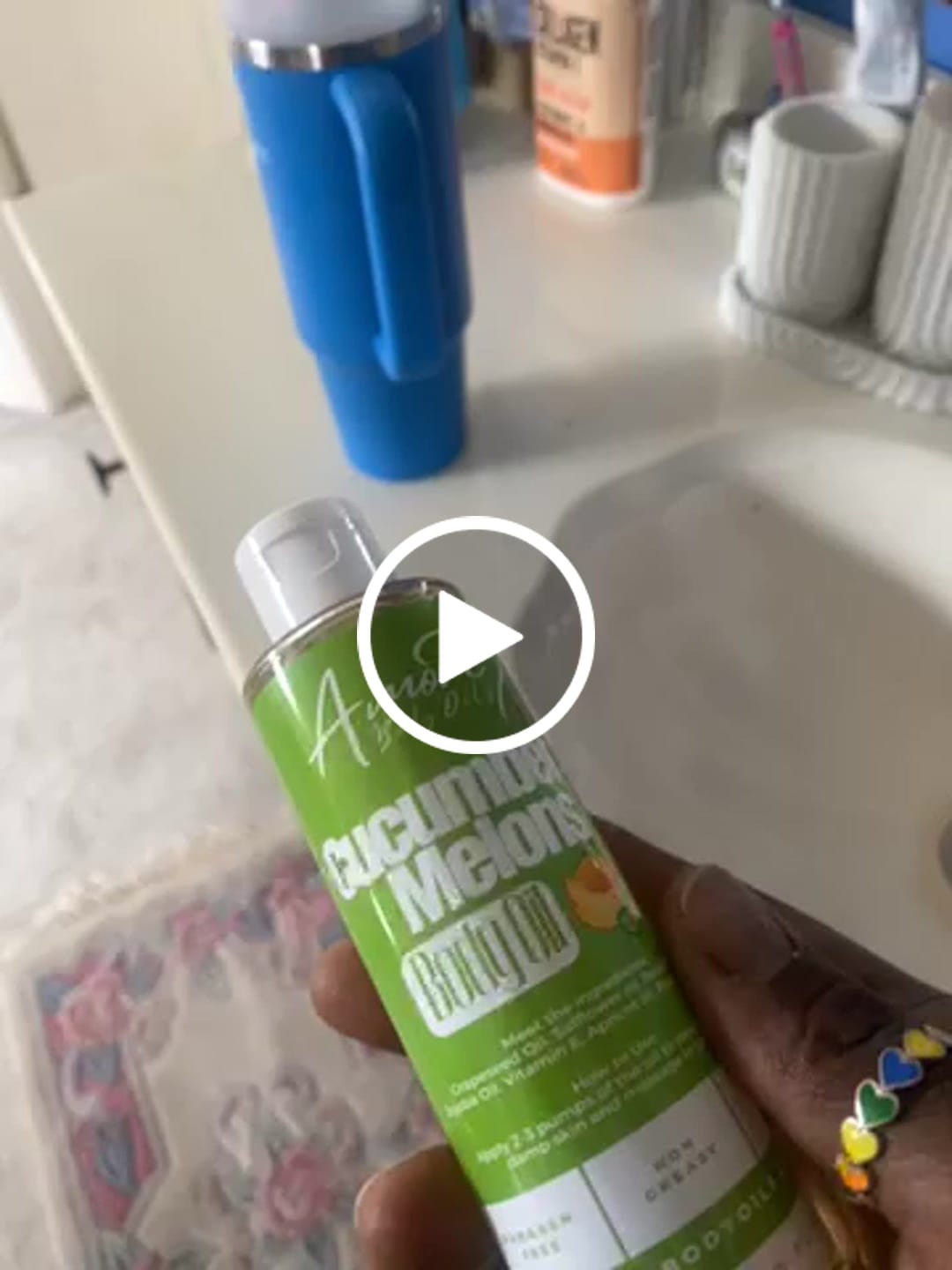 Customer video review of Cucumber & Melons - Body Oil - Limited Edition