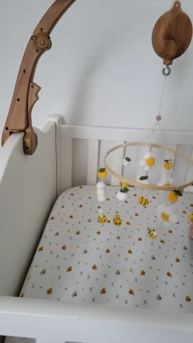 Customer photo review of Baby Wooden Comfort Crib Mobiles
