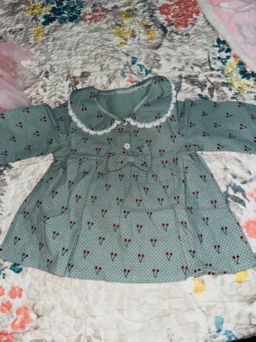 Customer photo review of Baby Girls Autumn Printing Daily Dress