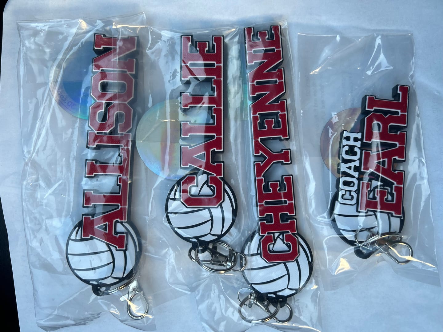 Customer photo review of TEAM BUNDLE - Volleyball - Customized Volleyball Sport Bag Tag
