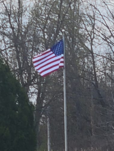 Customer photo review of Ultra Heavy Duty American Flag - 2-ply Polyester - Made In USA