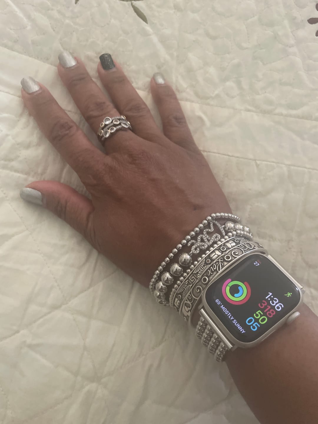 Customer photo review of Brooklyn Bracelet Stack