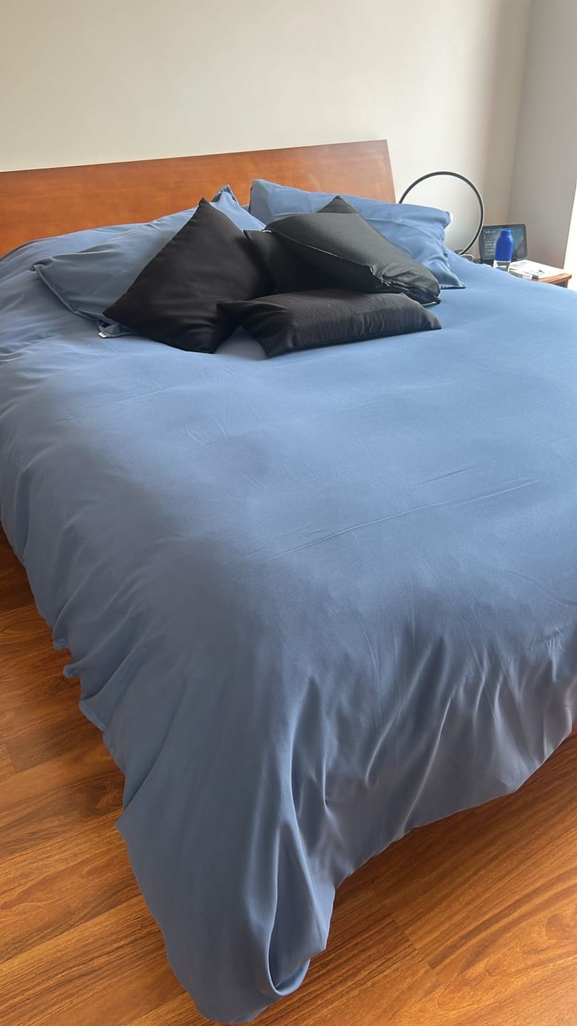 Customer photo review of Duvet Cover Cobalto - Colección Pastello