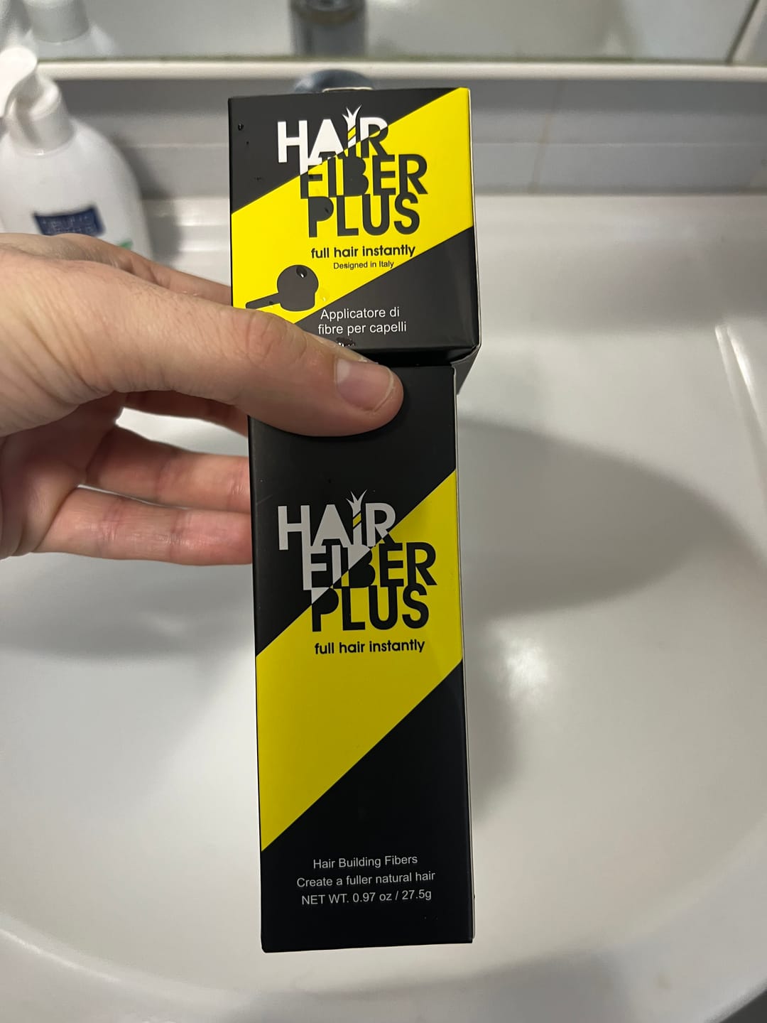 Customer photo review of Fibre copri Calvizie da 27.5gr | Castano Chiaro | 60 Giorni di applicazioni