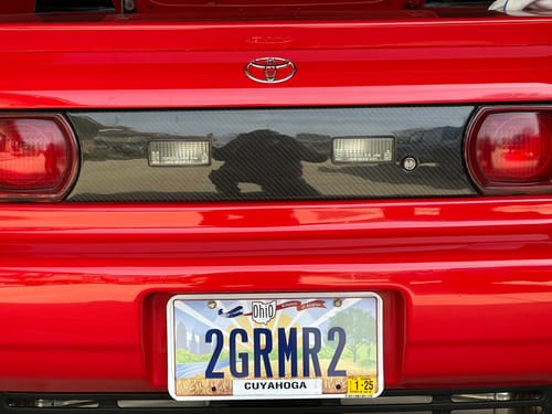 Customer photo review of MR2Heaven Reproduction - Kouki Tail Light Panel - SW20 (ABS and Dry Pre-Preg Carbon Fiber)