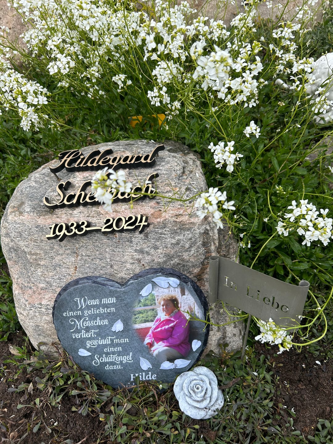 Customer photo review of Schutzengel - Individuelles Schieferherz