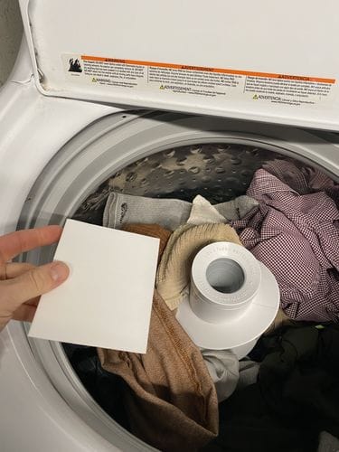 Customer photo review of דפי ניקוי כביסה אקולוגיים