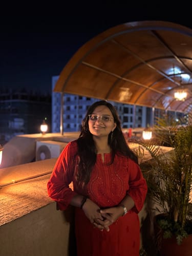 Customer photo review of Naida Red Rayon mukaish Long Kurta