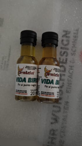 Customer photo review of Vida Bird 20ml - Anti Zwarte Stip - Ornizin