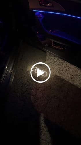 Customer video review of AUDI DOOR LIGHTS