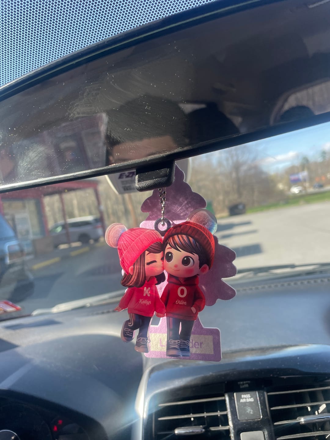 Customer photo review of Cute Cartoon Couple Walking Personalized Ornament