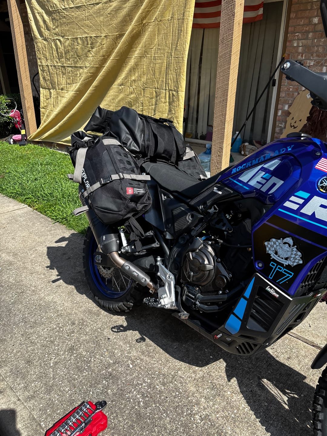 Customer photo review of 80L - Odyssey Yamaha ADV Touring Luggage System