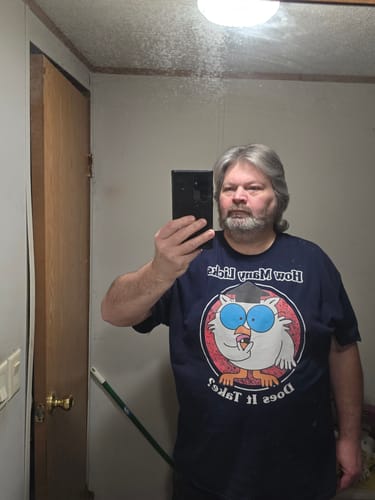 Customer photo review of How Many Licks? Cotton Tee