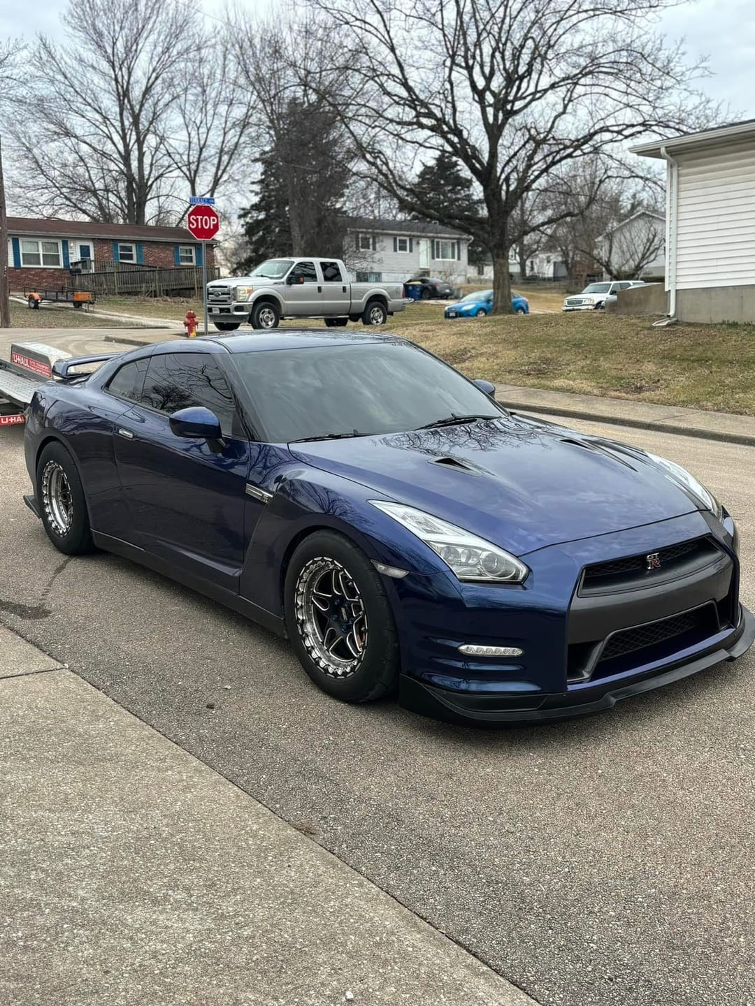 Customer photo review of Glossy Metallic Tanzanite Blue Vinyl Wrap
