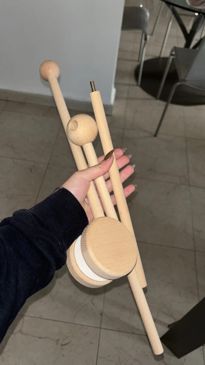 Customer photo review of Baby Wooden Crib Mobile Brackets