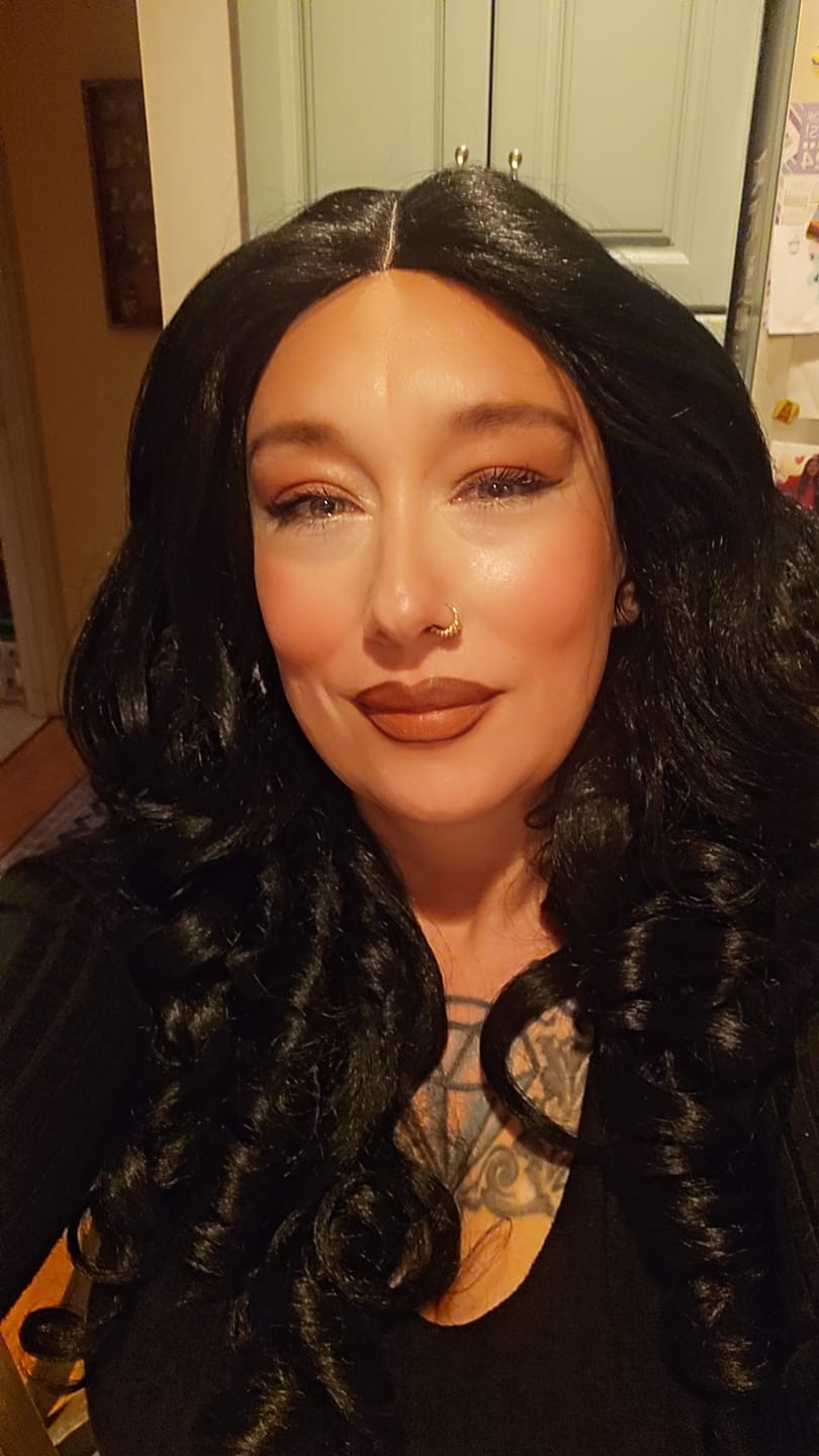 Customer photo review of Chade Magic Lace Curtain Bang Lace Part Wig - MLCB04