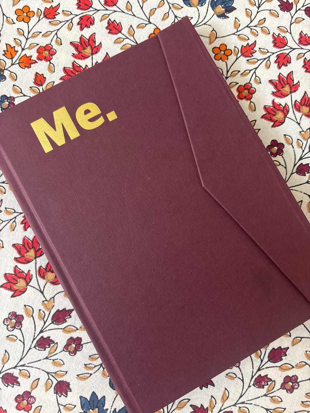 Customer photo review of Me Journal - Hardbound with Magnetic Closure & Pencil