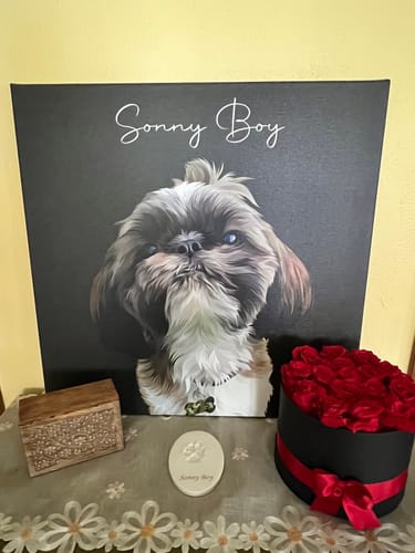 Customer photo review of Pet Art Canvas Wrap