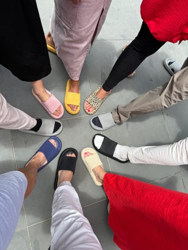 Customer photo review of HappyFlops Limited Editions