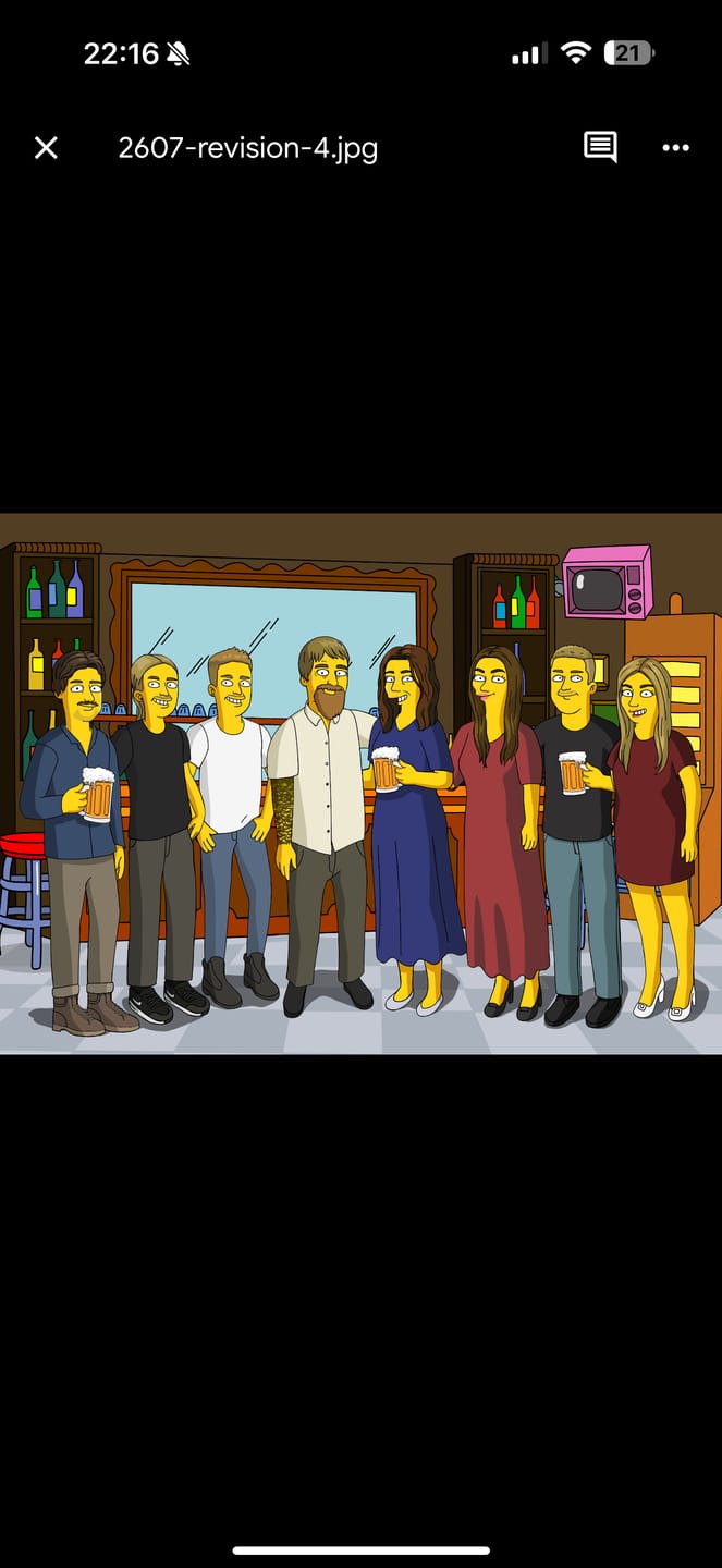 Customer photo review of 'The Simpsons' Custom Portrait