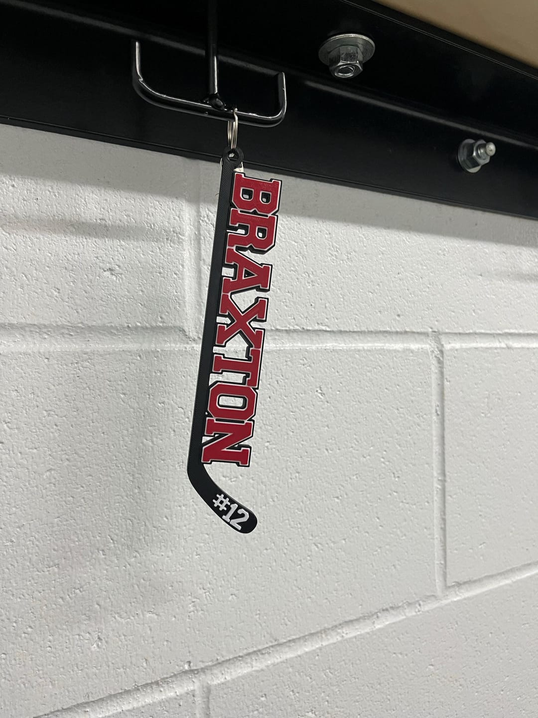 Customer photo review of Personalized Hockey Bag Tag | Team Gift & Player Bundle
