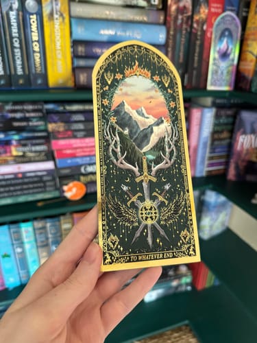 Customer photo review of To Whatever End bookmark