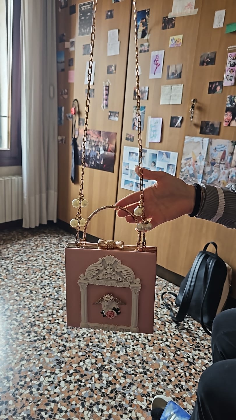 Customer photo review of Renaissance angel inspired bag