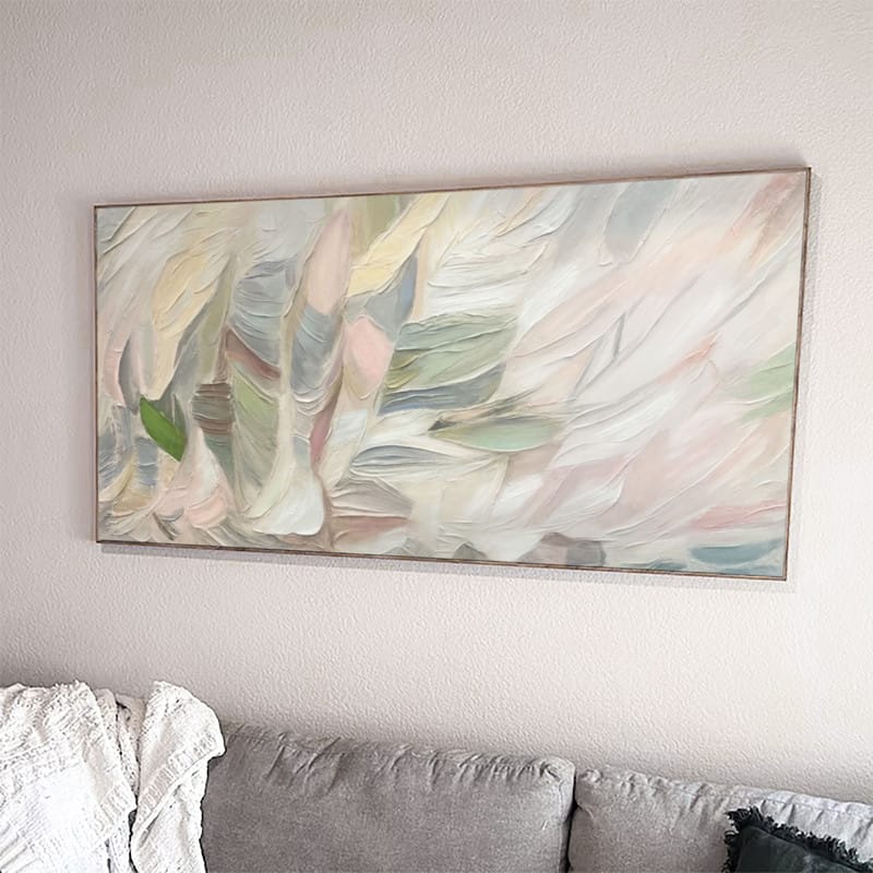 Customer photo review of Abstract Textured Painting Canvas #AT044
