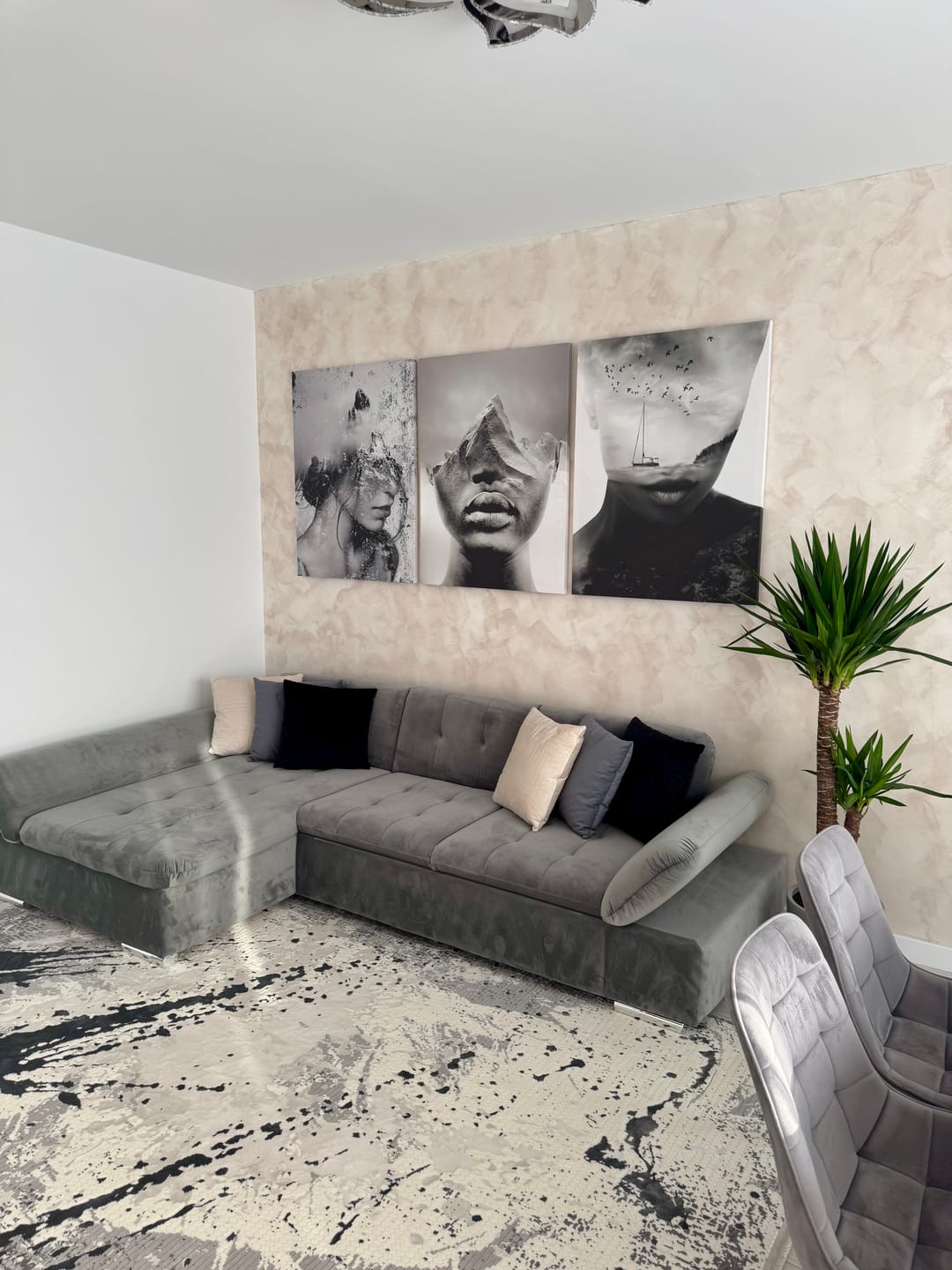 Customer photo review of Tablou canvas dubla expunere varf de munte portret abstract modern MOUNTAIN WOMAN