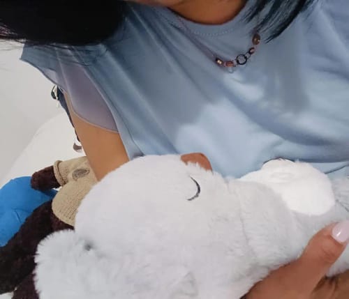 Customer photo review of Koala Breathing Musical Plush Toy