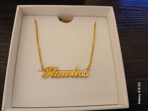 Customer photo review of Personalized Name Necklace