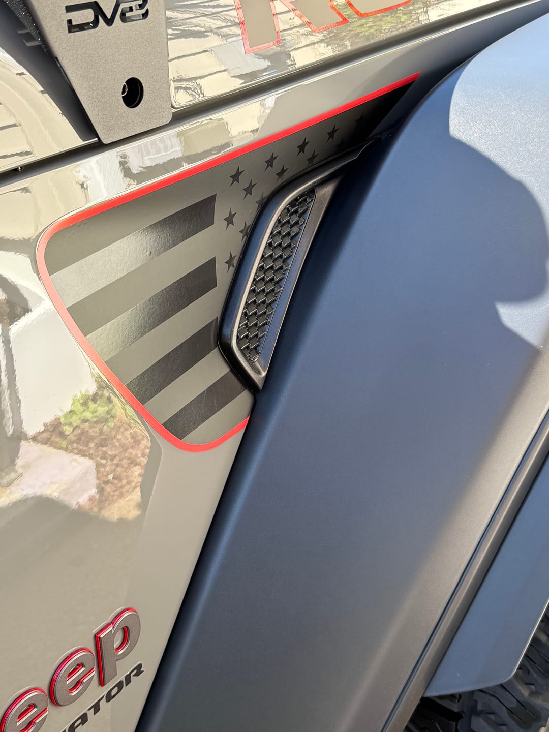 Customer photo review of Premium Fender Vent Decal Set | Black Flag - fits Wrangler JL & Gladiator JT