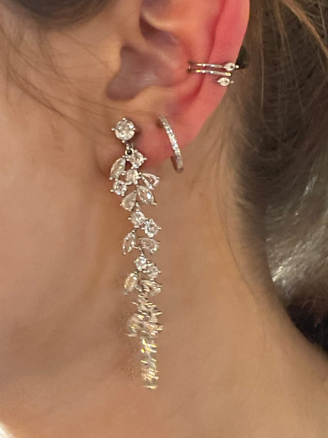 Customer photo review of Swirl Ear Cuff