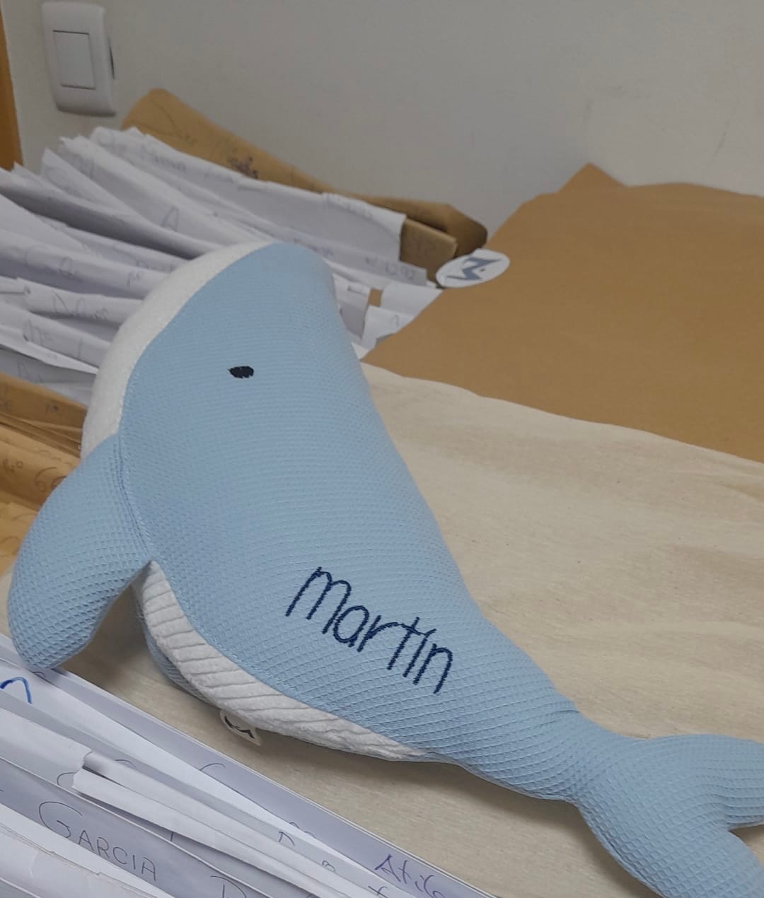 Customer photo review of Peluche Ballena Susi - AZUL