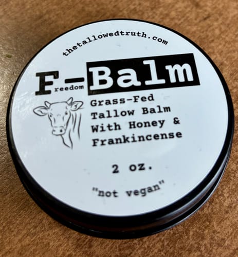 Customer photo review of F-Balm - Premium Anti-aging Tallow Balm 2 oz. Tin