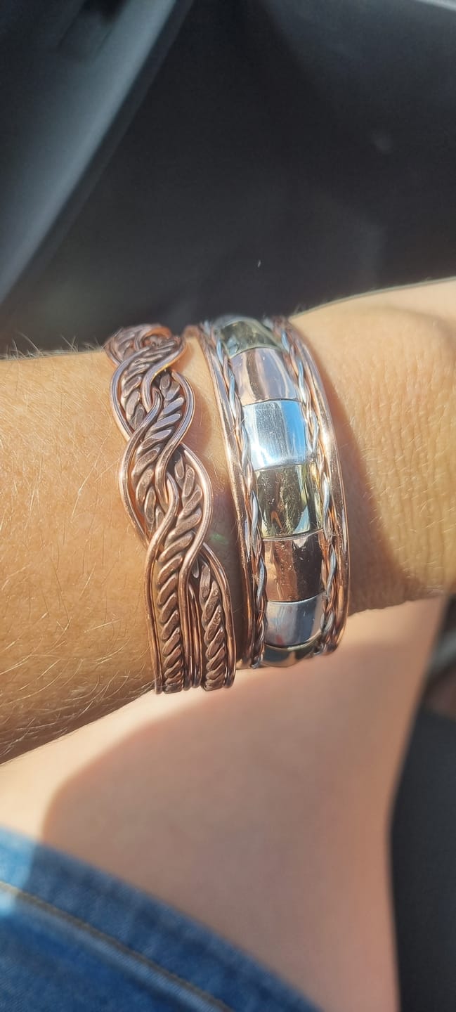 Customer photo review of Touchstone / Magnetic / Copper Bracelet